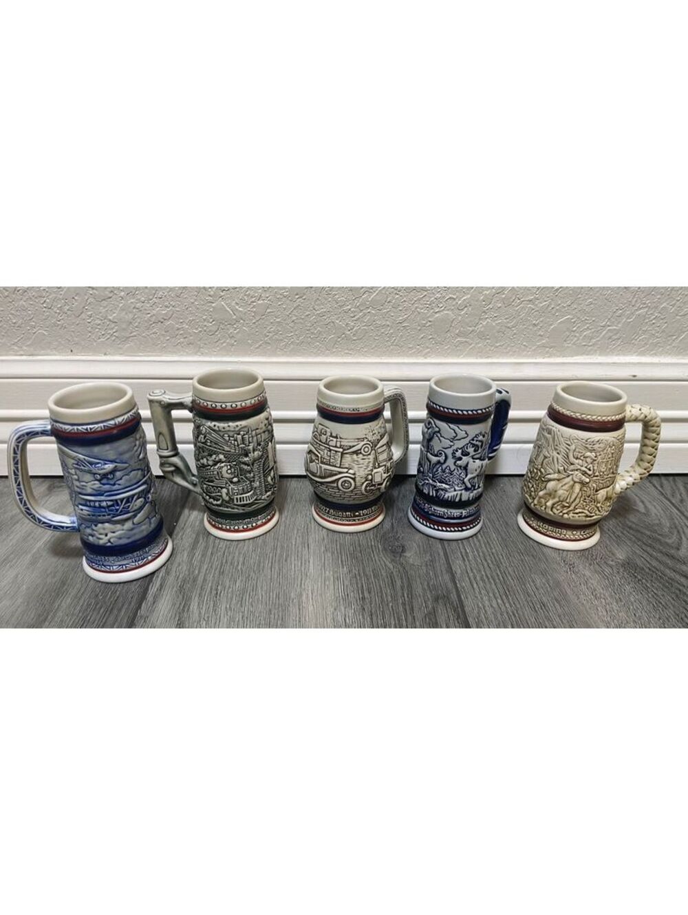 Avon Vintage Mini Stein Mugs Lot of 5